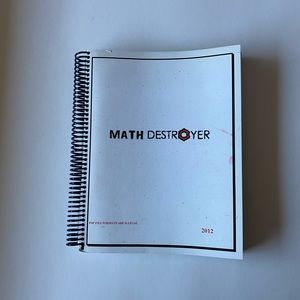 DAT Prep book Math Destroyer 2012 edition